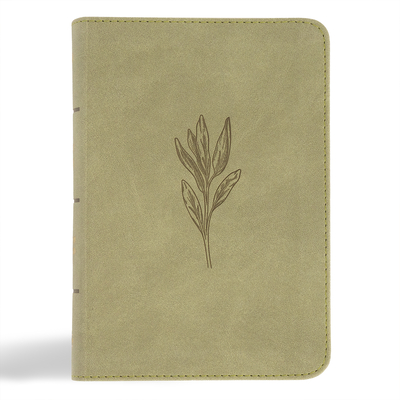 NASB Large Print Compact Reference Bible, Sage Suedesoft Leathertouch