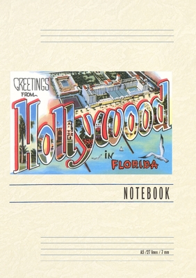 Vintage Lined Notebook Greetings from Hollywood, Florida