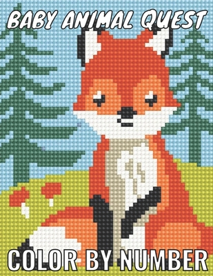 Baby animal quest color by number