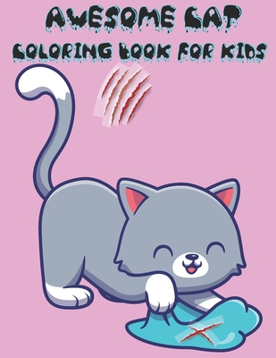Awesome Cat Coloring Book for Kids: Awesome Cats Coloring Book For Kids With 49 Designs, Best Relaxing Coloring Books For Kids, Cool & Lovely Cats Col