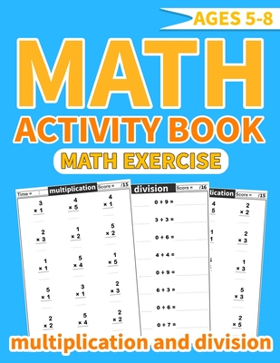 Math activity book multiplication and division