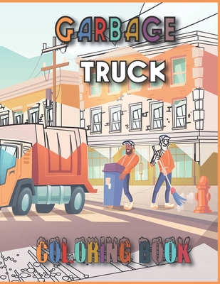 Garbage truck coloring book