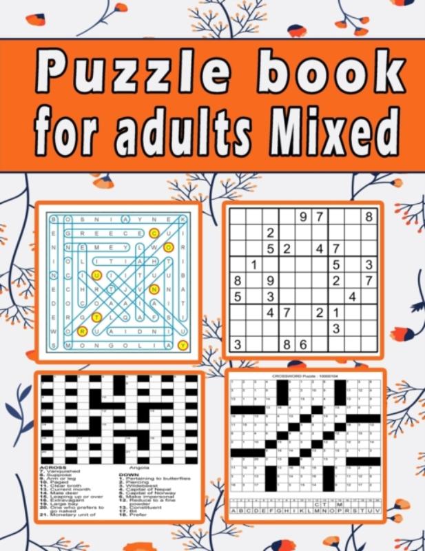Puzzle book for adults Mixed