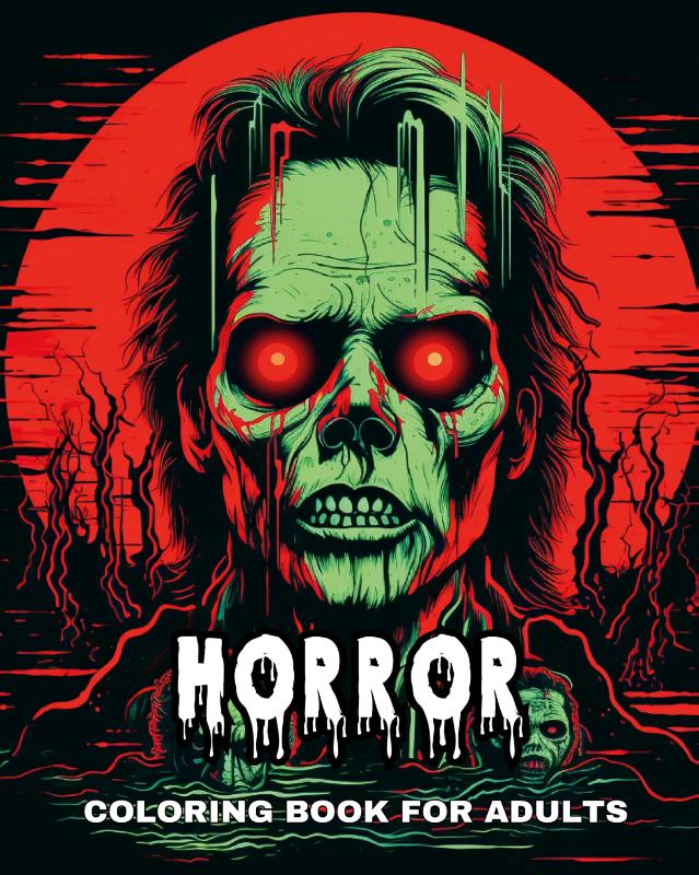 Horror Coloring Book for Adults