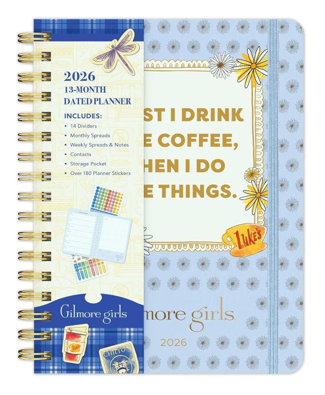 2026 Gilmore Girls 13-Month Weekly Planner